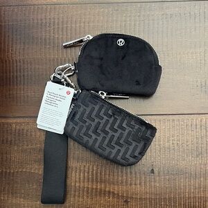 NWT Black Velvet Lululemon Dual Pouch